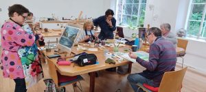Artists busy in the Imagine Studio